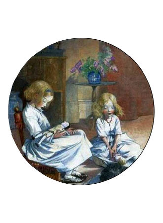 بي بي حامل هاتف بوب سوكيت بطبعة فتيات أبيض/أسود/بني - Image 2