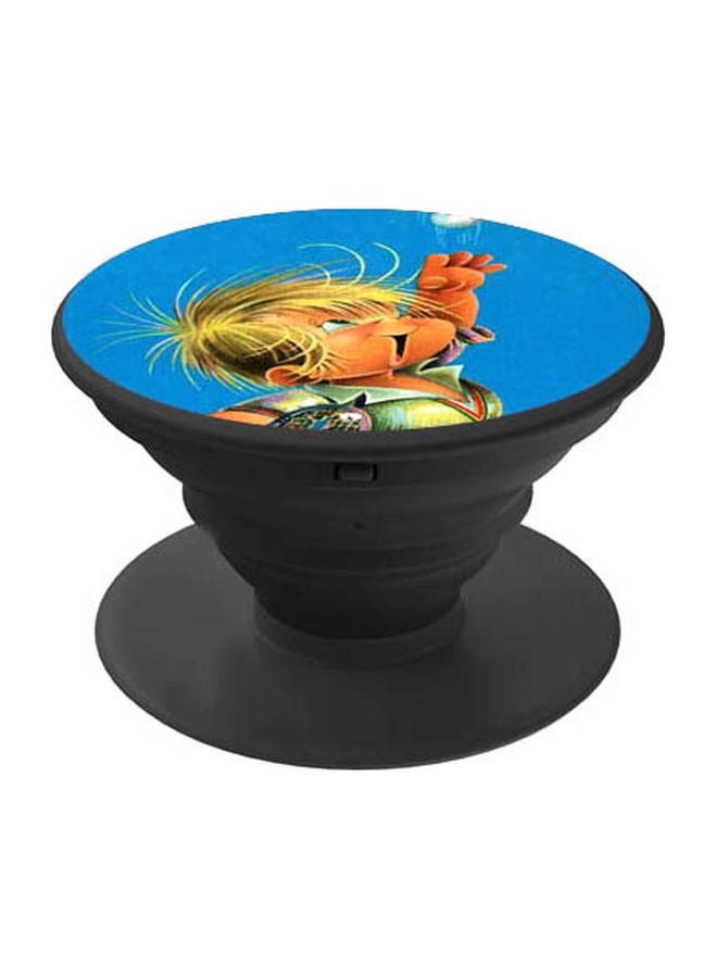 BP Baby Printed Pop Socket Phone Holder Blue/Beige/Black - Image 1