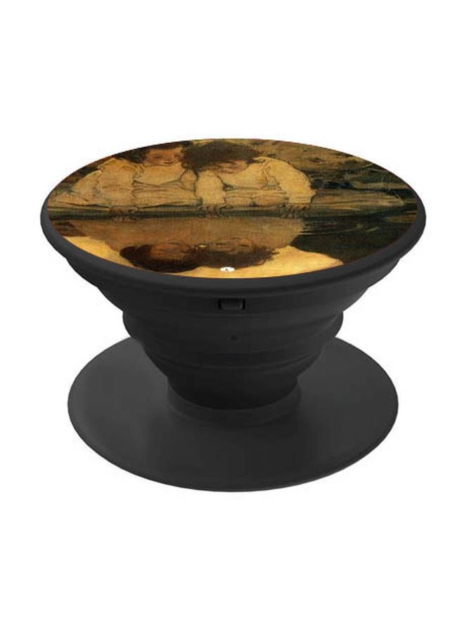 بي بي حامل هاتف بوب سوكيت بطبعة فتيات بيج/بني/أسود - Image 1