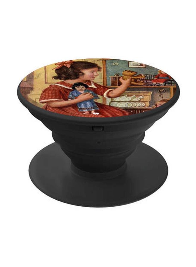 BP Girl Printed Pop Socket Phone Holder Red/Blue/Black - Image 1