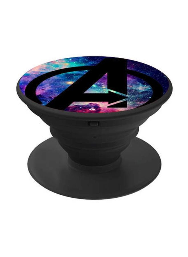 BP Avengers Logo Printed Pop Socket Phone Holder Blue/Black - Image 1