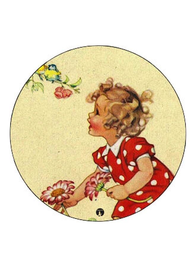 BP Girl Printed Pop Socket Phone Holder Beige/Red/Black - Image 2