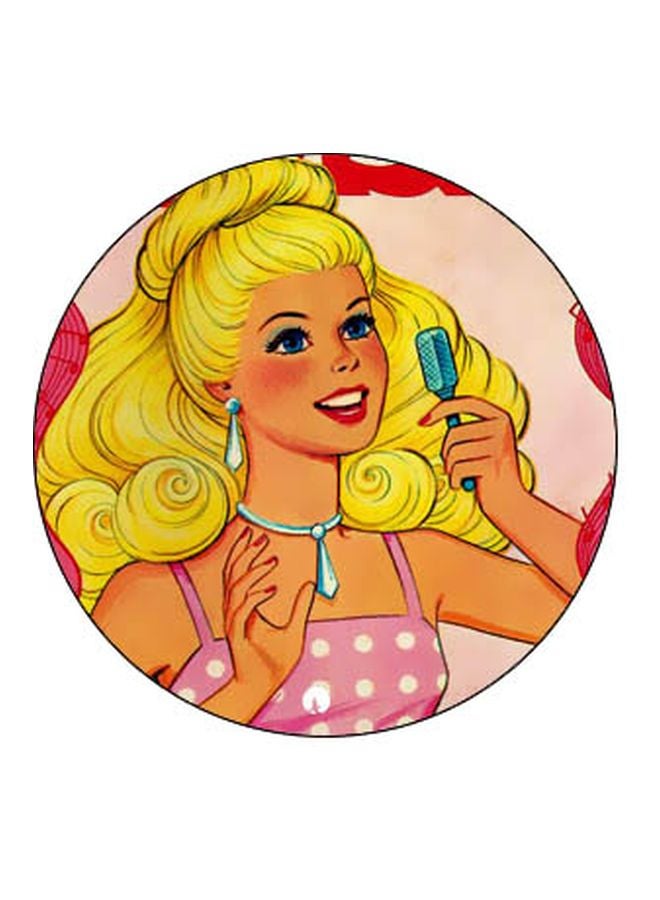 BP Cartoon Printed Pop Socket Phone Holder Pink/Yellow  - Image 2
