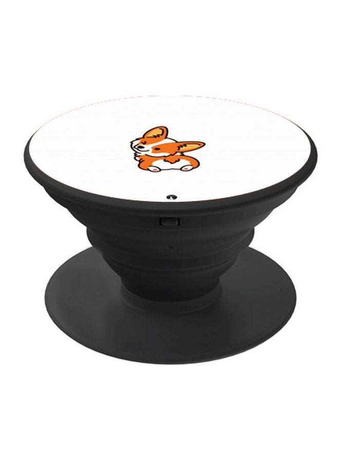 BP Fox Printed Pop Socket Phone Holder White/Orange/Black  - Image 1
