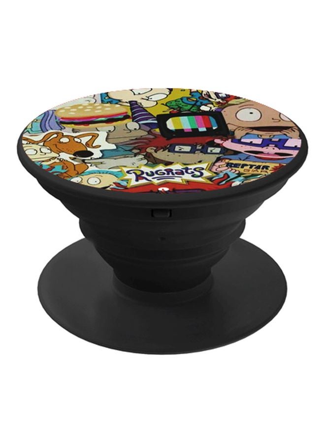 BP Rugrats Cartoon Printed Pop Socket Phone Holder Blue/Yellow/Black - Image 1