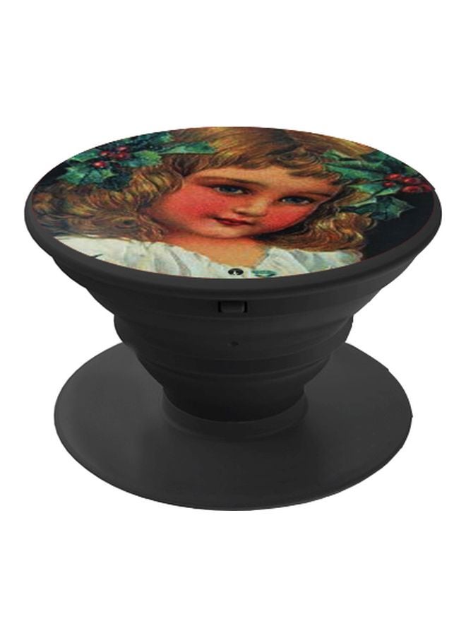 بي بي حامل هاتف على شكل مقبض أصابع منبثق بطبعة رسومات كرتونية متعدد الألوان - Image 1