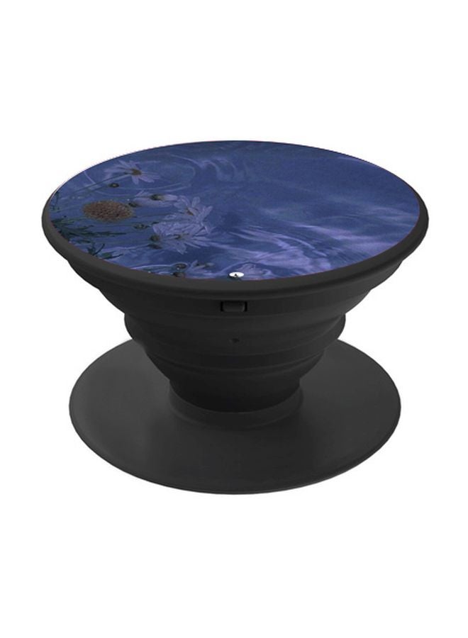 بي بي حامل هاتف على شكل مقبض أصابع منبثق بطبعة رسومات كرتونية الأسود / الأزرق - Image 1