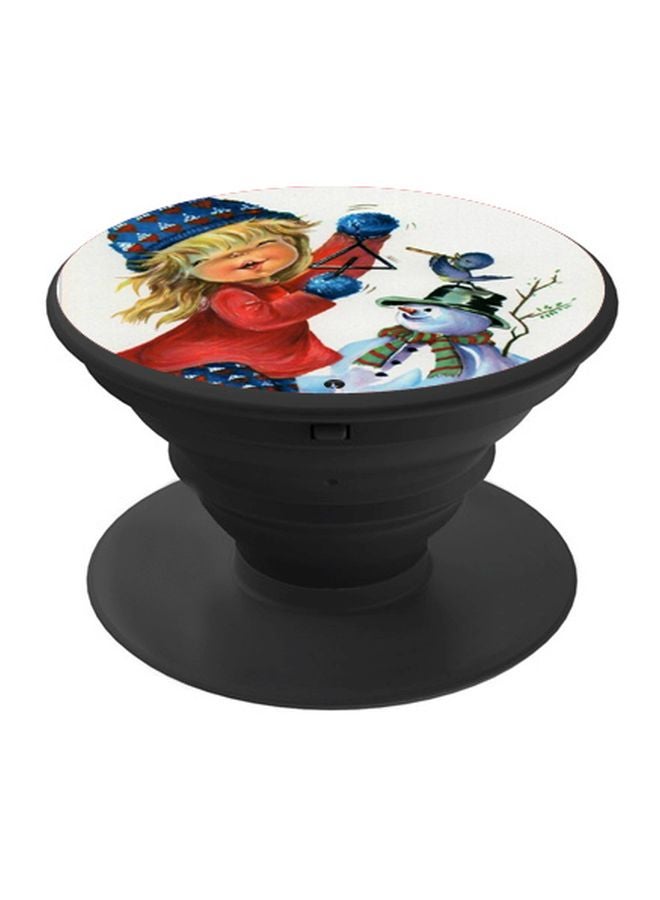 BP Cartoon Printed Pop Socket Phone Holder White/Red/Black - Image 1