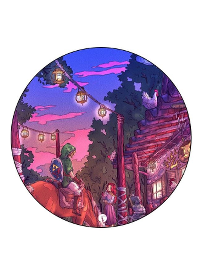 BP Anime Printed Pop Socket Phone Holder Pink/Purple - Image 2