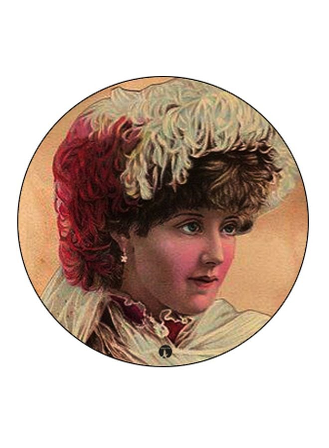 BP Girl Printed Pop Socket Phone Holder Beige/White/Brown - Image 2