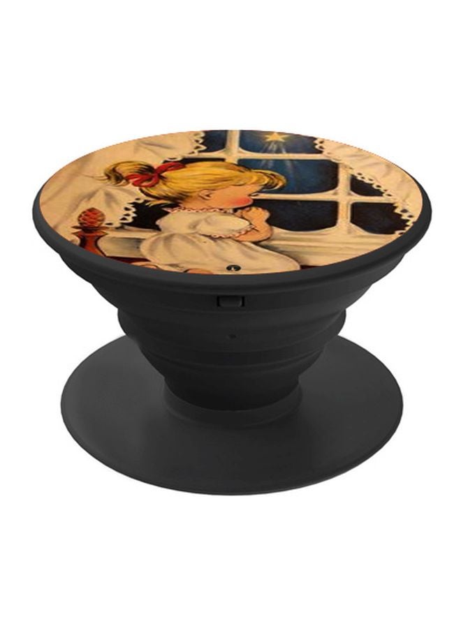 بي بي حامل هاتف منبثق مزين بطبعة متعدد الألوان - Image 1