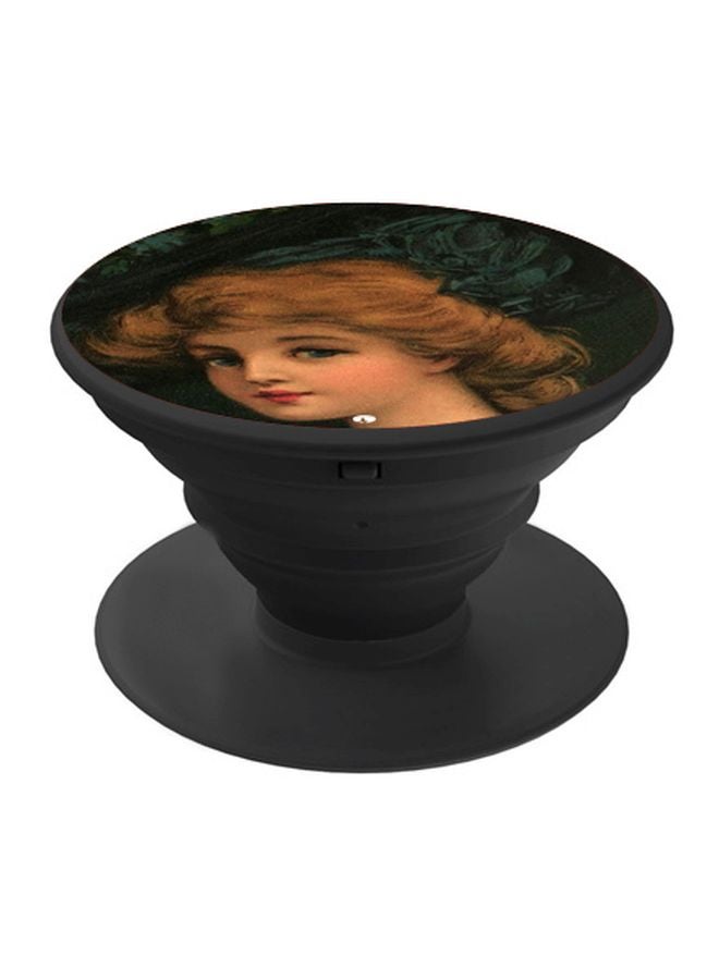 بي بي حامل هاتف بوب سوكيت بطبعة فتاة أسود/بني/بيج - Image 1