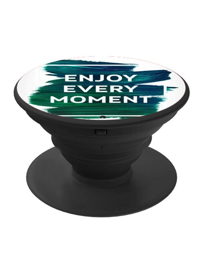 BP Quote Printed Pop Socket Phone Holder White/Blue/Green - Image 1