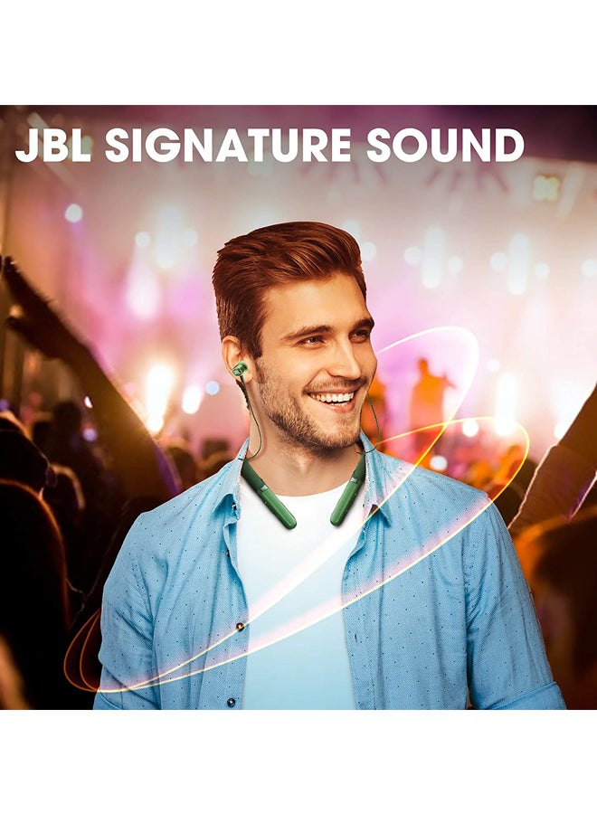 JBL - Live 200BT In-Ear Neckband Bluetooth Earphones Green - Image 1