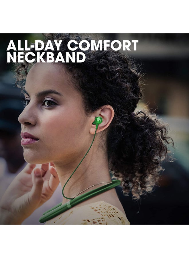 JBL - Live 200BT In-Ear Neckband Bluetooth Earphones Green - Image 1