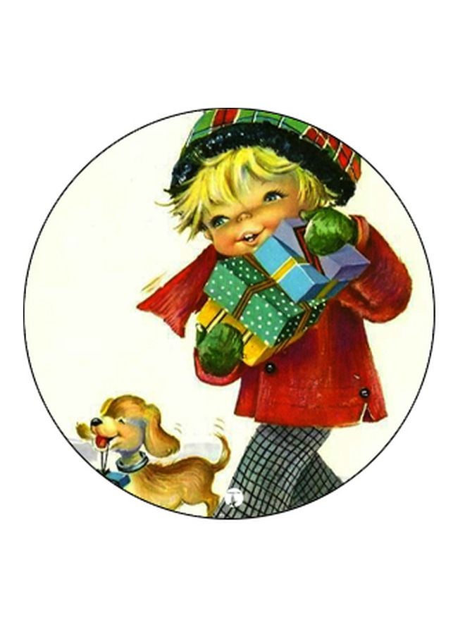 BP Cartoon Printed Pop Socket Phone Holder White/Red/Green - Image 2