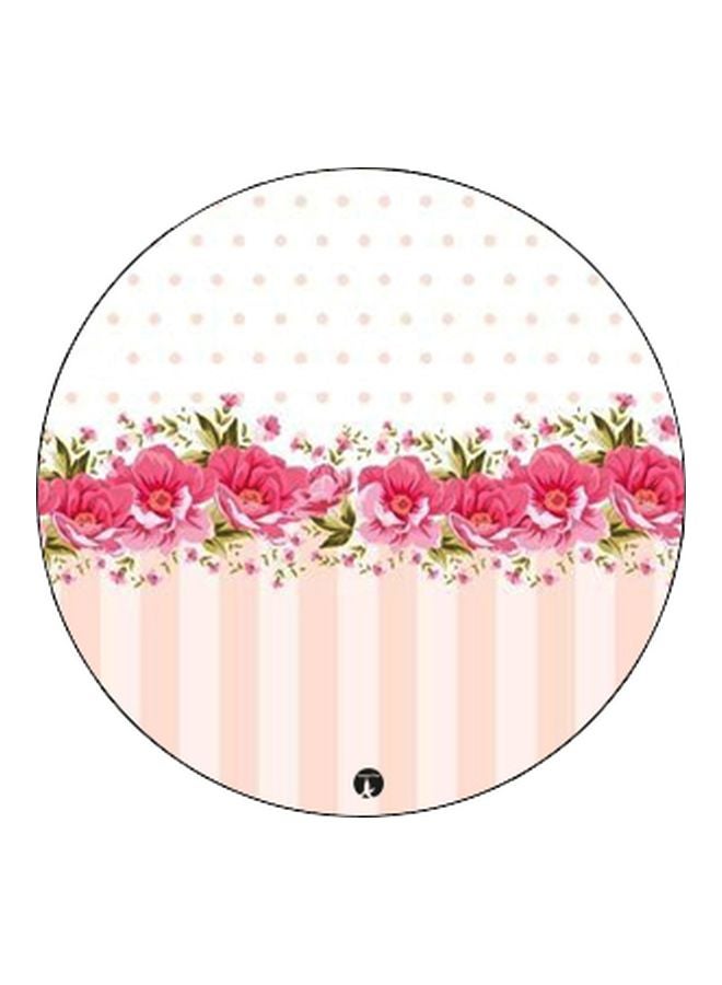 BP Flower Printed Pop Socket Phone Holder Pink/White/Black - Image 2
