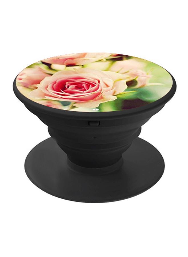 بي بي حامل هاتف بوب سوكيت بطبعة وردة وردي/ أخضر/ أسود - Image 1