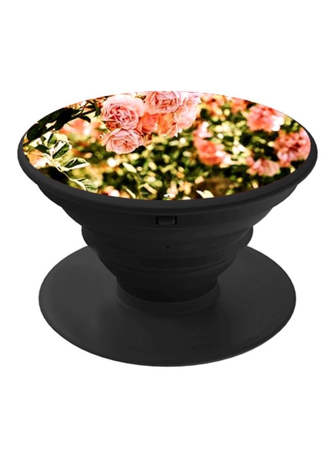 BP Floral Printed Pop Socket Phone Holder Pink/Green/Black - Image 1