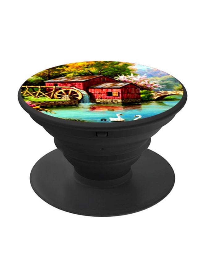 BP Nature Printed Pop Socket Phone Holder Red/Blue/Black - Image 1
