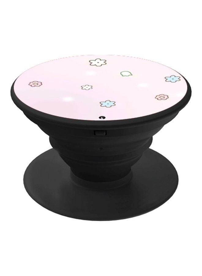 BP Printed Pop Socket Phone Holder Pink/Beige/Blue - Image 1