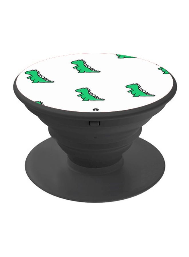 BP Dinosaur Printed Pop Socket Phone Holder White/Green/Black - Image 1