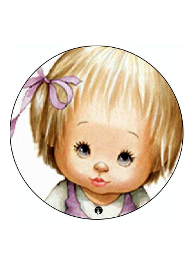 بي بي حامل هاتف على شكل مقبض أصابع منبثق بطبعة رسومات كرتونية بيج/ أبيض/ أخضر - Image 2