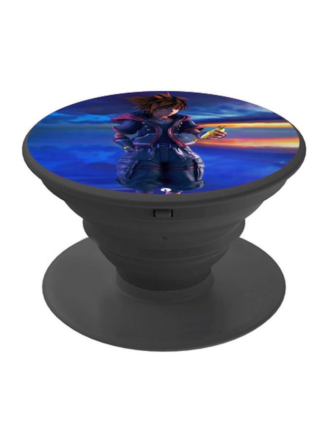 BP Cartoon Character Printed Pop Socket Phone Holder Blue/Yellow/Black - Image 1