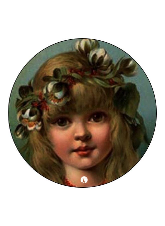 بي بي حامل هاتف بوب سوكيت بطبعة فتاة بيج/ أزرق/ بني - Image 2