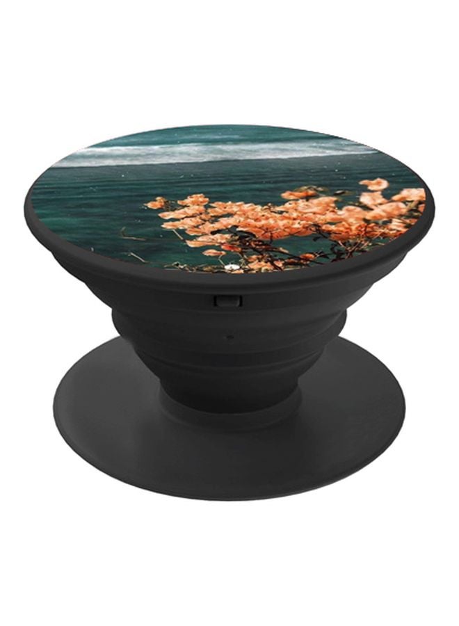 BP Floral Printed Pop Socket Phone Holder Blue/Orange - Image 1