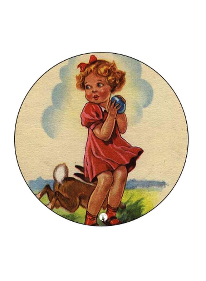 بي بي حامل هاتف على شكل مقبض أصابع منبثق بطبعة رسومات كرتونية بيج/أحمر/بني - Image 2