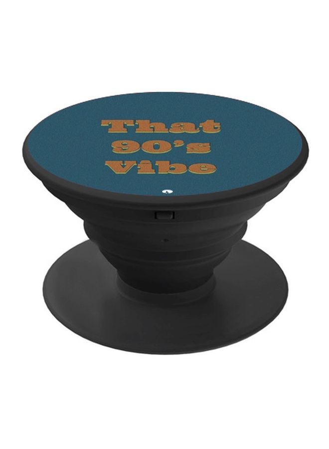 بي بي حامل هاتف بوب سوكيت مزين بطبعة 'That 90's Vibe' أزرق/ برتقالي/ أسود - Image 1