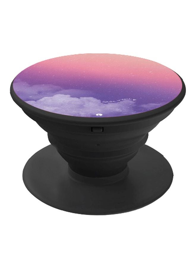 BP Sky Printed Pop Socket Phone Holder Pink/Purple/Black - Image 1