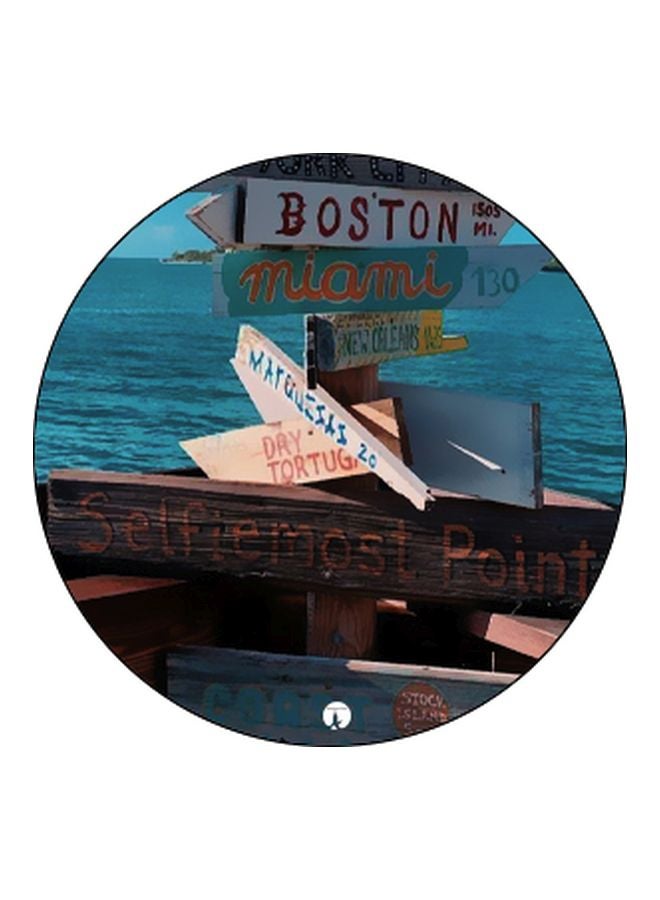 BP Quote Printed Pop Socket Phone Holder Brown/Blue/Black - Image 2