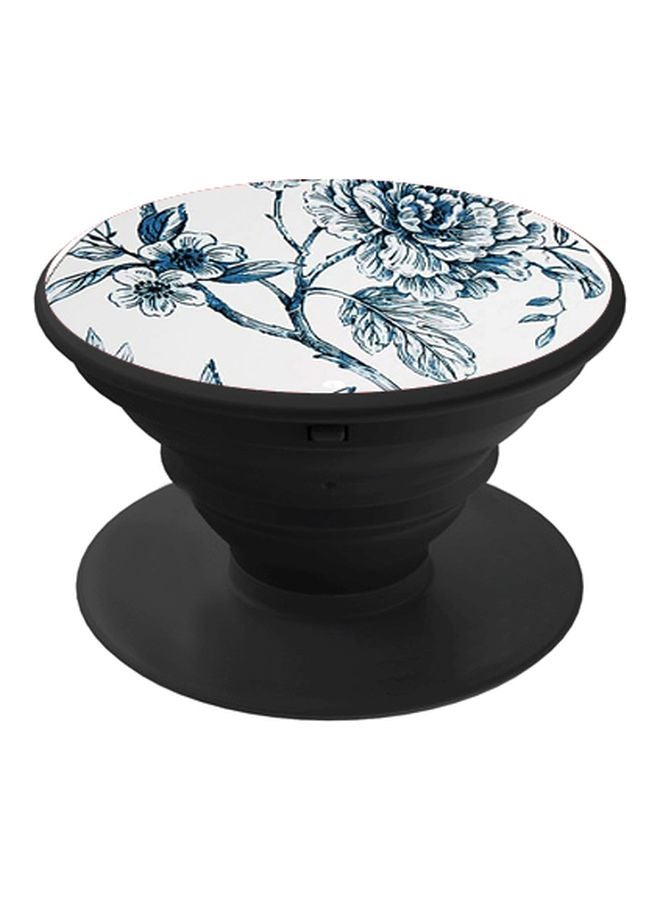 بي بي مقبس حامل الهاتف بطبعة أزهار أبيض/أزرق/أسود/أصفر - Image 1