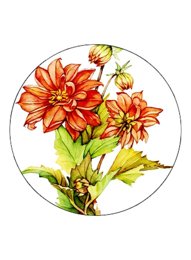 بي بي مقبس حامل الهاتف بطبعة أزهار برتقالي/أخضر/أسود - Image 2