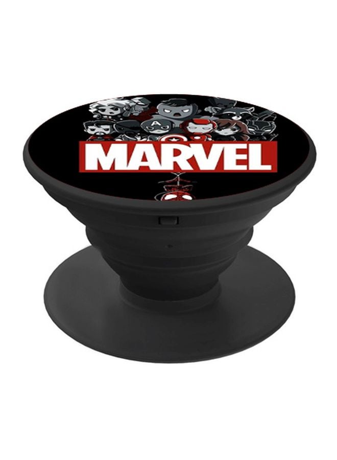 BP Marvel Printed Pop Socket Phone Holder White/Red/Black - Image 1