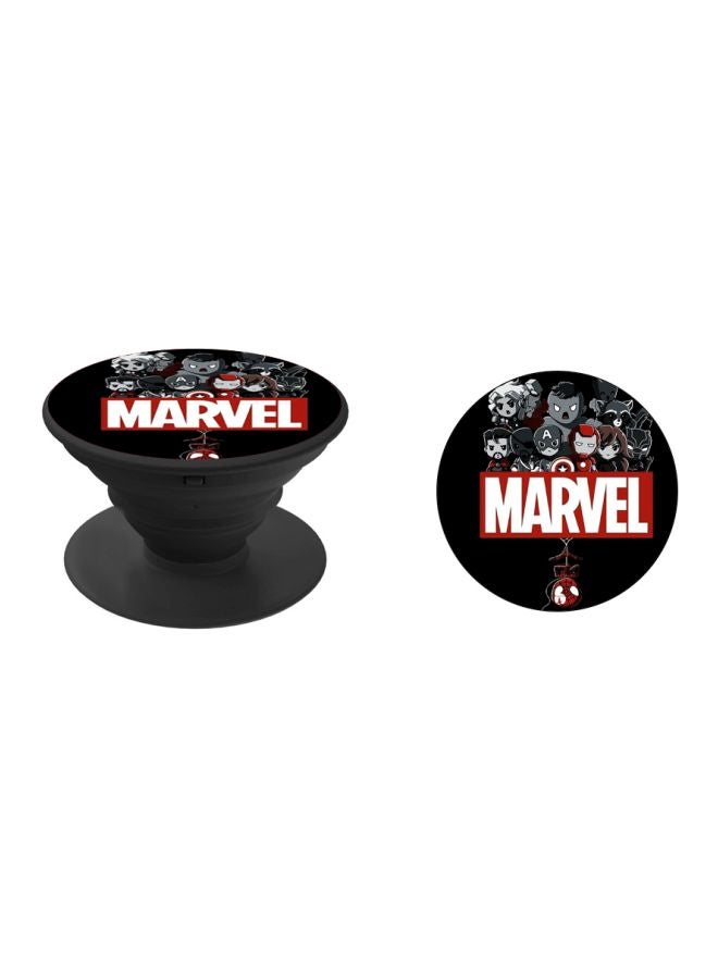 BP Marvel Printed Pop Socket Phone Holder White/Red/Black - Image 2