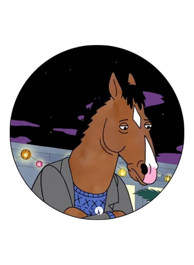 BP Horse Printed Pop Socket Phone Holder Brown/Purple/Black - Image 2