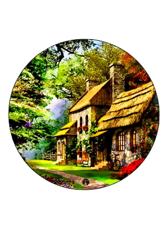 بي بي حامل هاتف بوب سوكيت بطبعة صورة منزل أخضر / بيج / أسود - Image 2