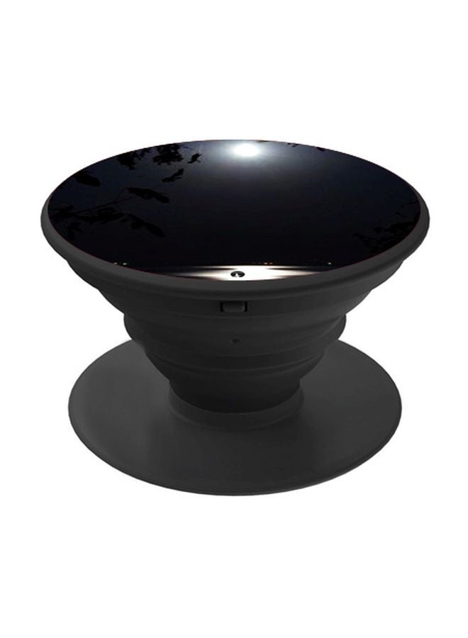 BP Moon Themed Pop Socket Phone Holder White/Black - Image 1