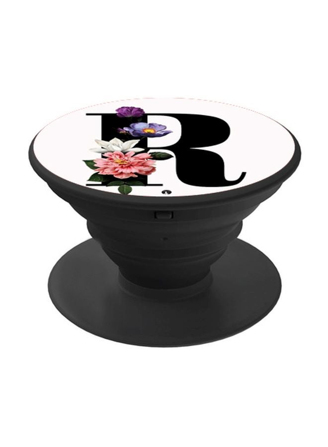 بي بي حامل هاتف بوب سوكيت بطبعة أزهار أبيض/أرجواني/أسود - Image 1