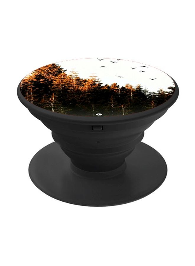 بي بي حامل هاتف بوب سوكيت بطبعة شجرة بني/أبيض/أسود - Image 1