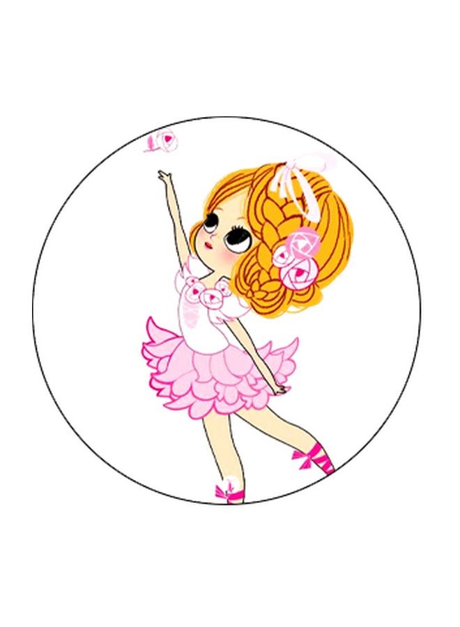 بي بي حامل هاتف بوب سوكيت بطبعة فتاة كرتونية أبيض/أصفر/أسود - Image 2