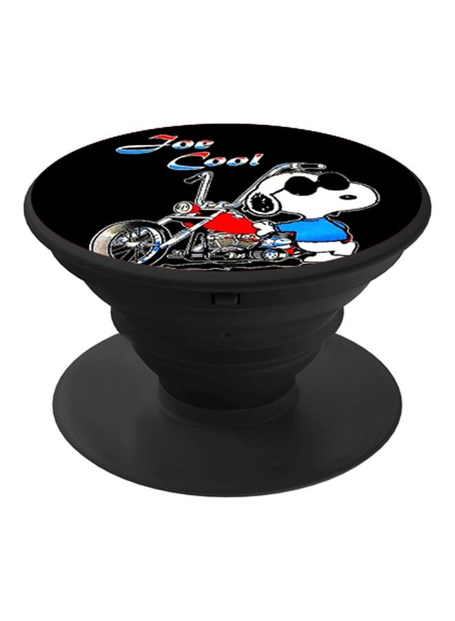 BP Snoopy Joe Cool Printed Pop Socket Phone Holder Black/Red/Blue - Image 1