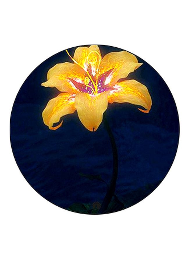 BP Floral Printed Pop Socket Phone Holder Blue/Yellow - Image 2