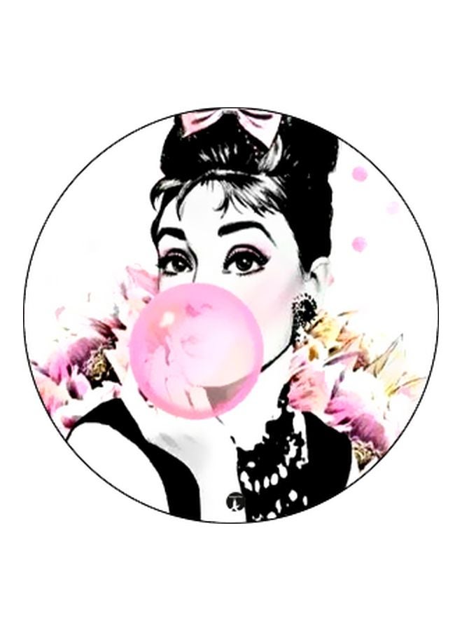 BP Girl Printed Pop Socket Phone Holder Black/White/Pink - Image 2