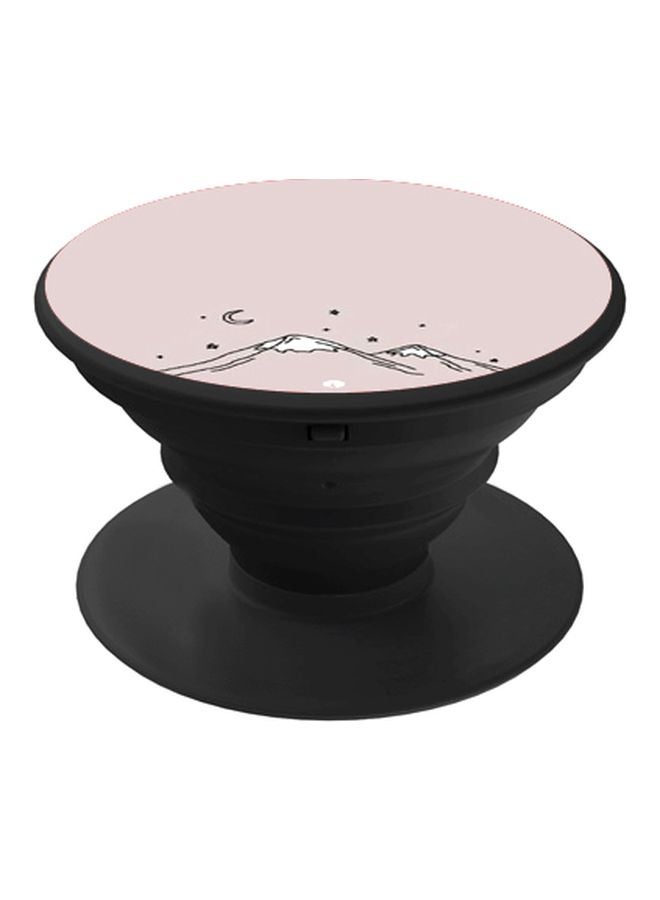 BP Mountain Printed Pop Socket Phone Holder Pink/White  - Image 1