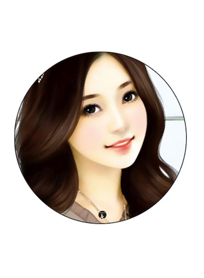 بي بي حامل هاتف بوب سوكيت بطبعة رسوم متحركة على شكل فتاة بيج/بني/أسود - Image 2