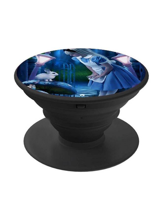 BP Alice In Wonderland Printed Pop Socket Phone Holder Blue/White/Black - Image 1